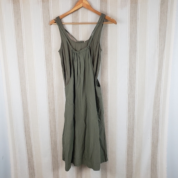 Anthropologie Maeve Deirdre Dress Mossy Green Size Extra Small Milkmaid - Picture 2 of 7